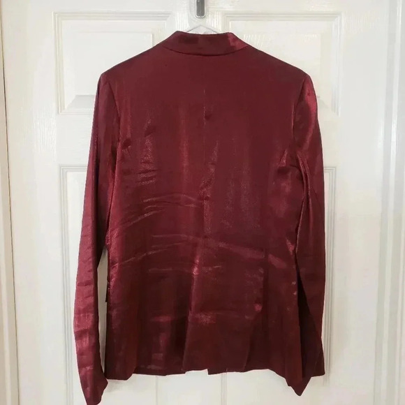 Rock & Republic Burgundy/Wine Metallic Jacket - Picture 2 of 4